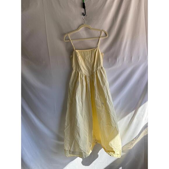 Ronny Kobo x RTR Corset Midi Dress Size 4 Yellow with stains - Picture 4 of 8